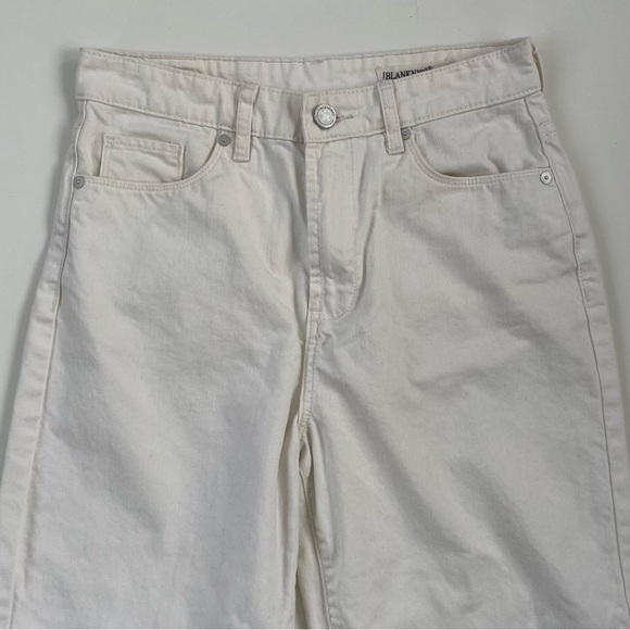 BLANK NYC Women's Cream The Baxter Ribcage Straight Leg Jeans Size 27 - Picture 4 of 12